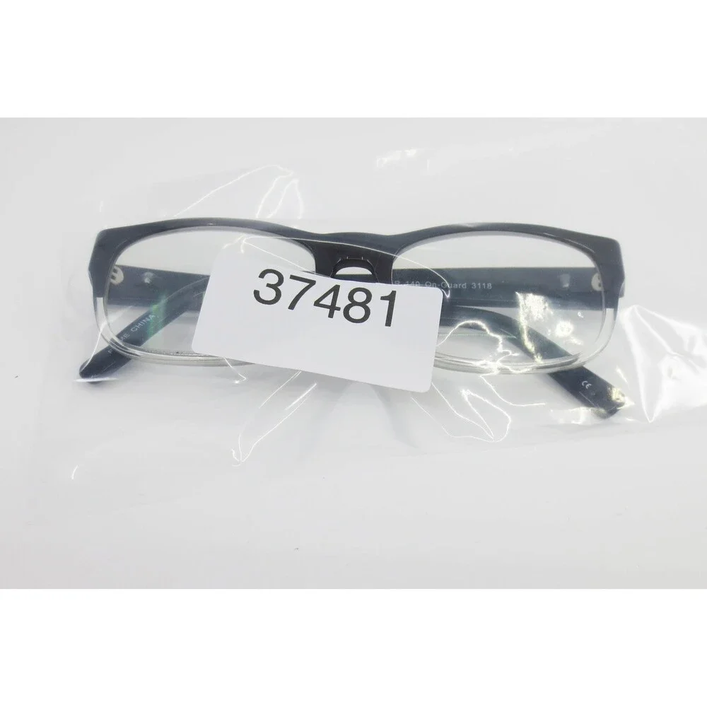On-Guard 3118 Black Clear Rectangular Safety Glasses Frames OG-015 140 Z87+ CSA
